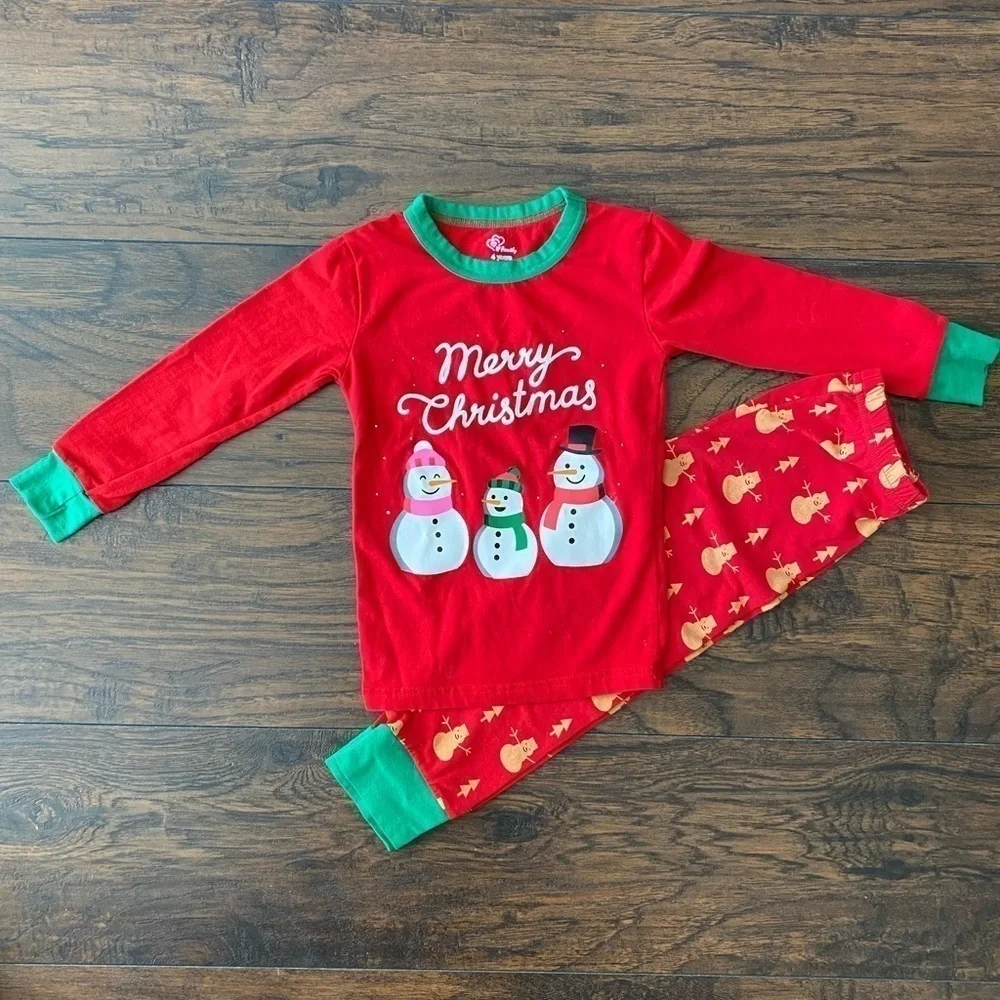 Christmas Pajamas, Kids Size 4 years